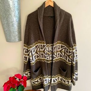 🌸EUC🌸 Boho/ Color Blocked Cardigan